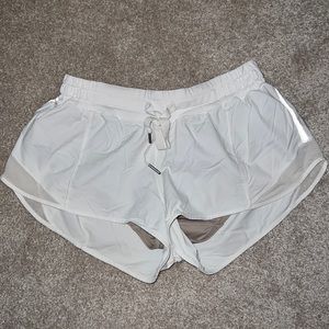 Lululemon White Running Shorts, Size 6